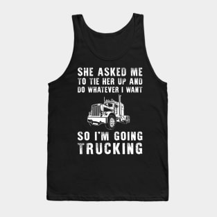 On the Road to Laughter: Embrace Your Playful Trucking Adventures! Tank Top